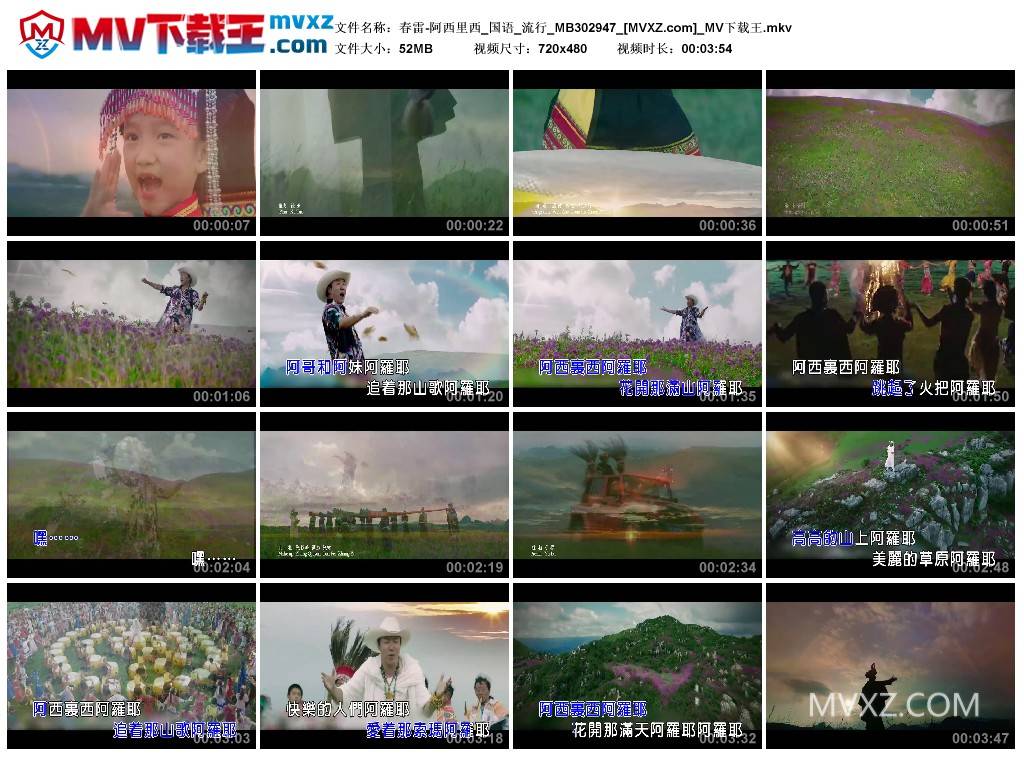 春雷-阿西里西_国语_流行_MB302947